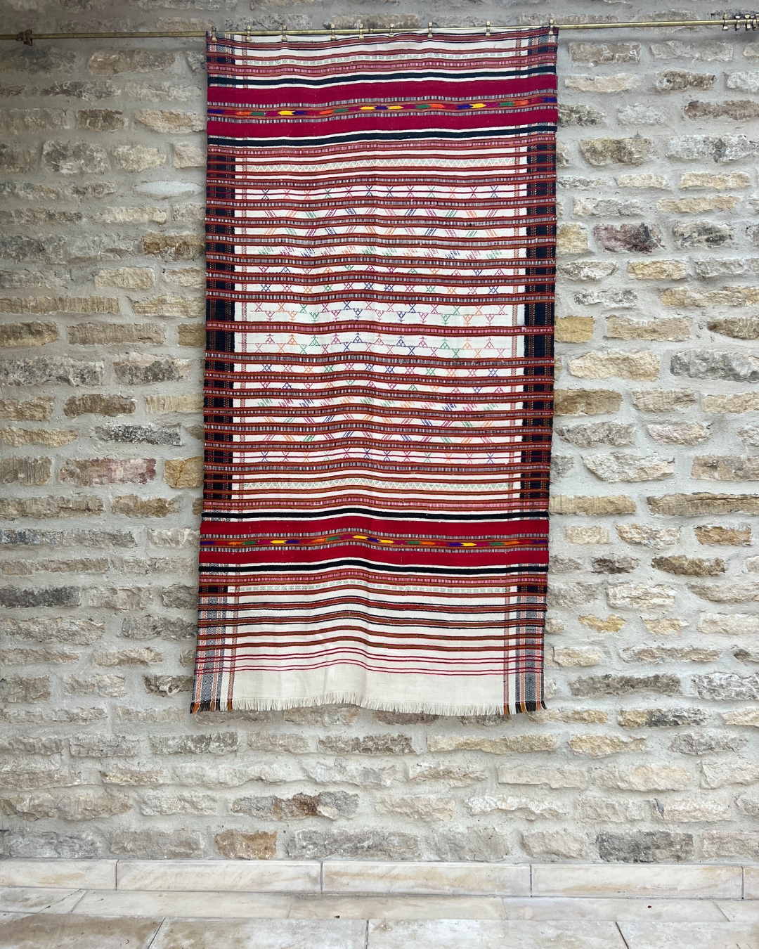 Handmade Tribal Woven Fabric - Medium Size Cotton Textile for Boho Home Decor, Wall Hangings & Table Runners | Perfect for Bohemian Style Living Room, Bedroom & Wedding Decorations
