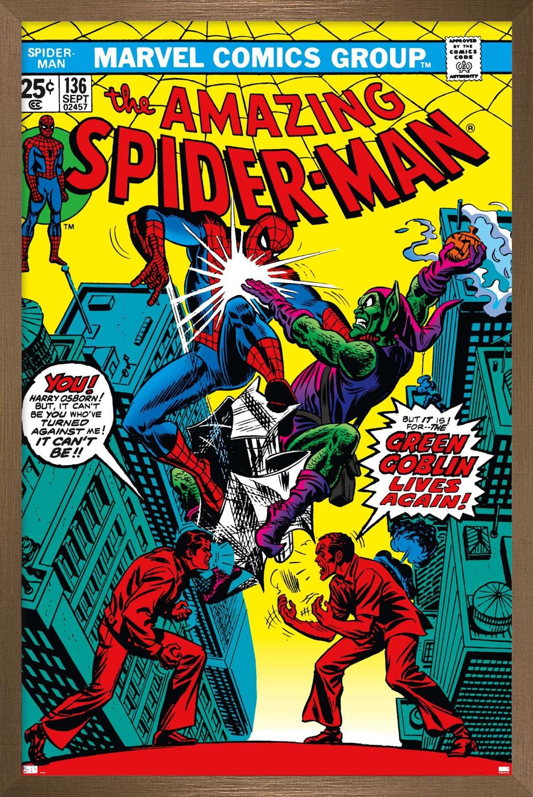 Trends International Marvel Comics Green Goblin - The Amazing Spider-Man #136 Wall Poster 34
