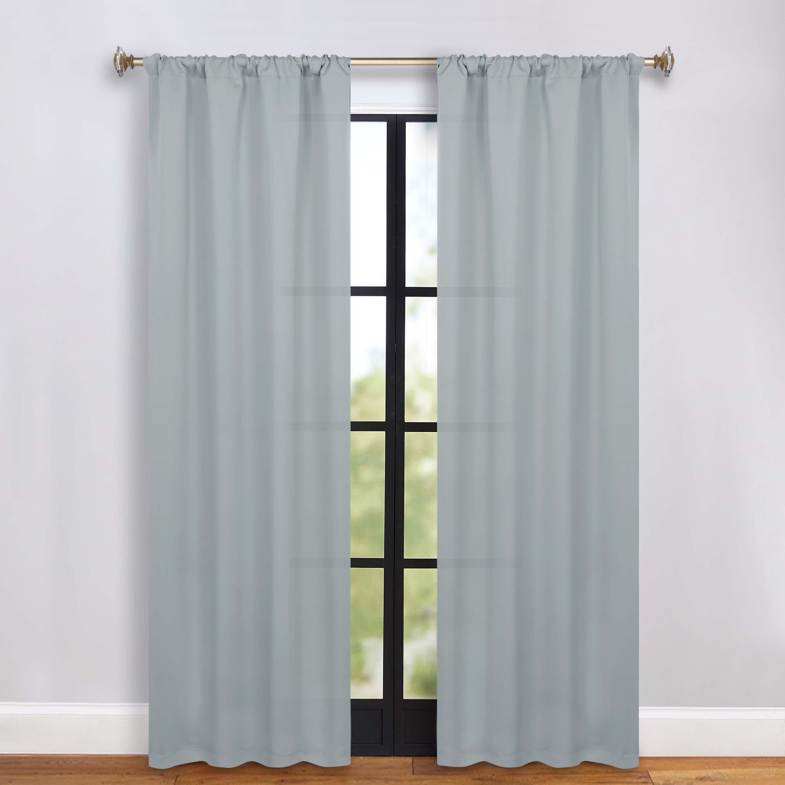 Machine Washable Blackout Curtains Set of 2 - Solid Color Room Darkening Window Drapes for Bedroom, Living Room & Nursery - Noise Reducing & Energy Efficient