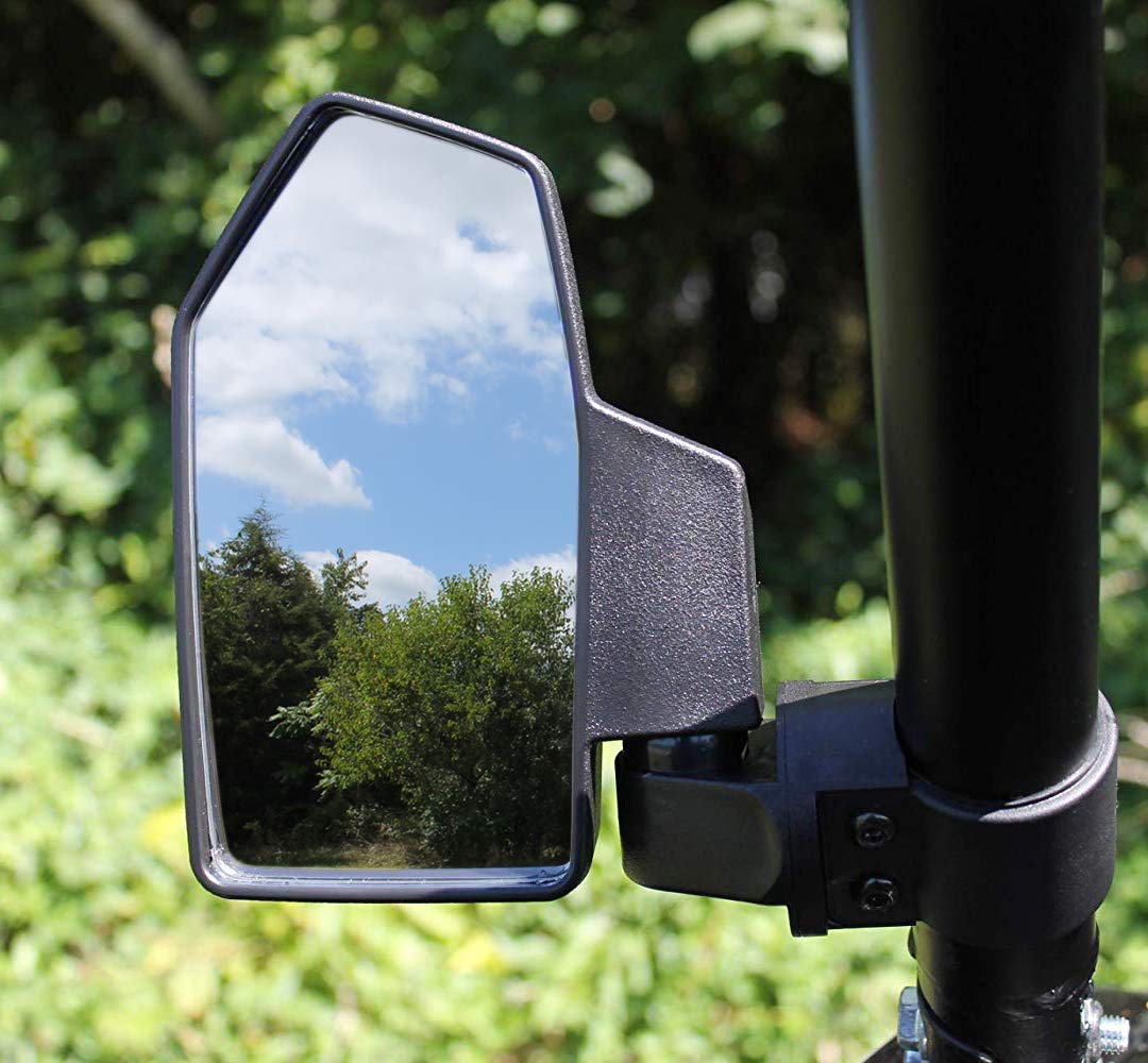 Bevel Engineering UTV Rear View Side Mirror Kit (2 Pack) - Fits 1.6