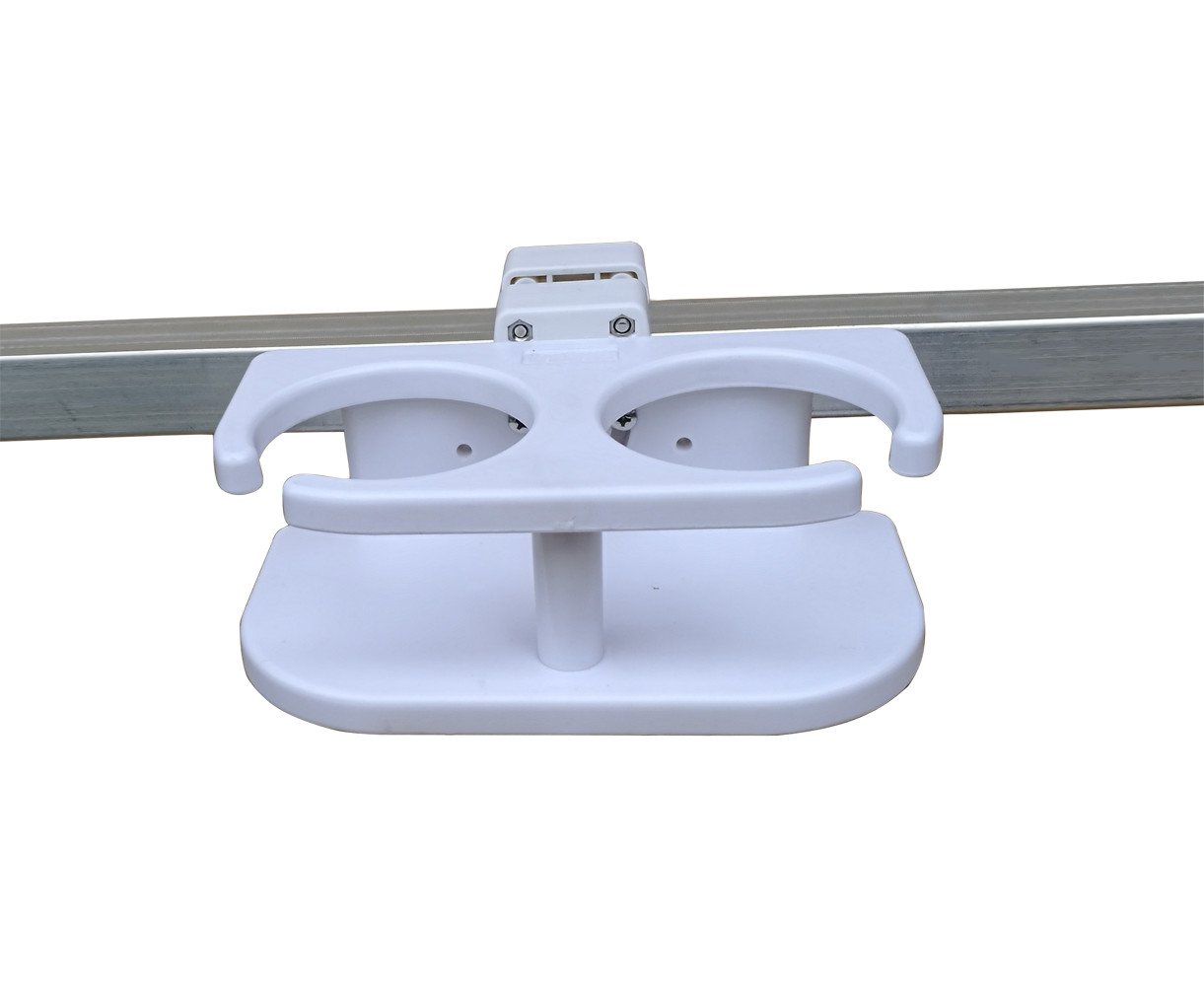 Brocraft Pontoon Boat Drink Holder - Square Rail Cup Holder for Pontoon Boats | Perfect for Fishing Trips, Boat Parties & Outdoor Adventures