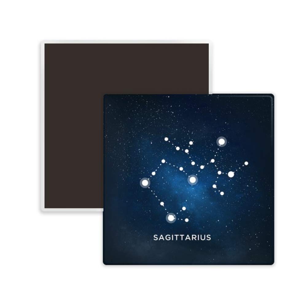 Sagittarius Zodiac Sign Ceramic Fridge Magnet - Constellation Square Keepsake Gift for Home, Office & Dorm Decor - Perfect for Birthdays, Christmas & Astrology Lovers