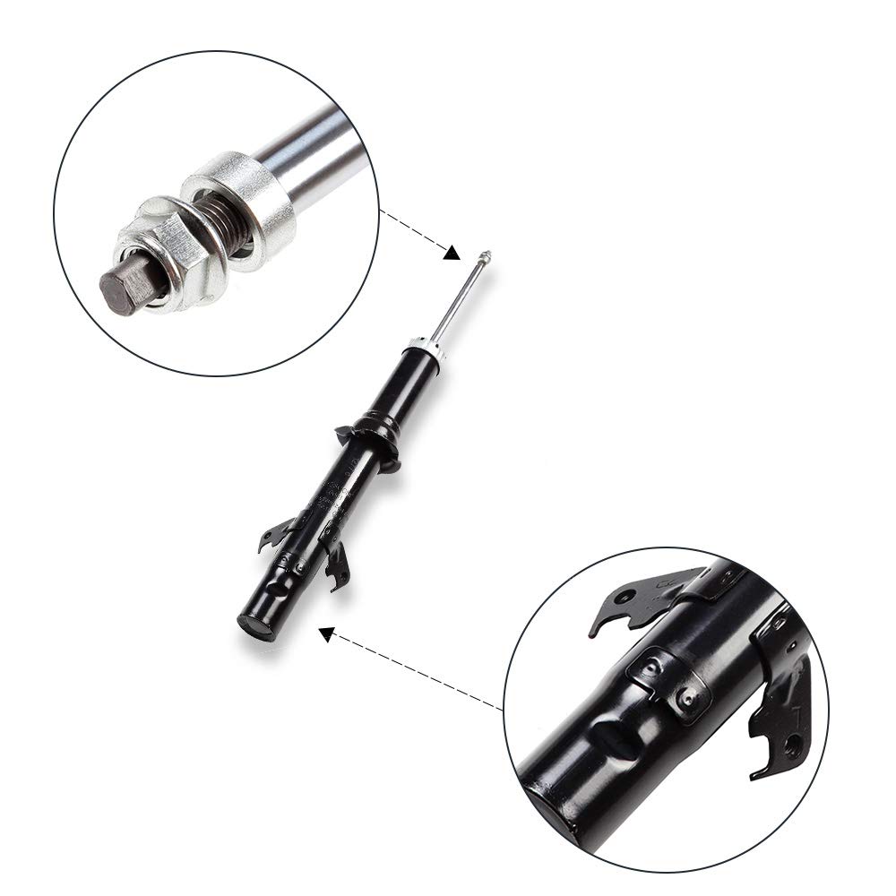 ECCPP Front & Rear Shock Absorber Strut Kit - Compatible with 2003-2008 Mazda 6 | Durable Suspension Replacement for Smooth Ride | Perfect for City Commuting & Road Trips