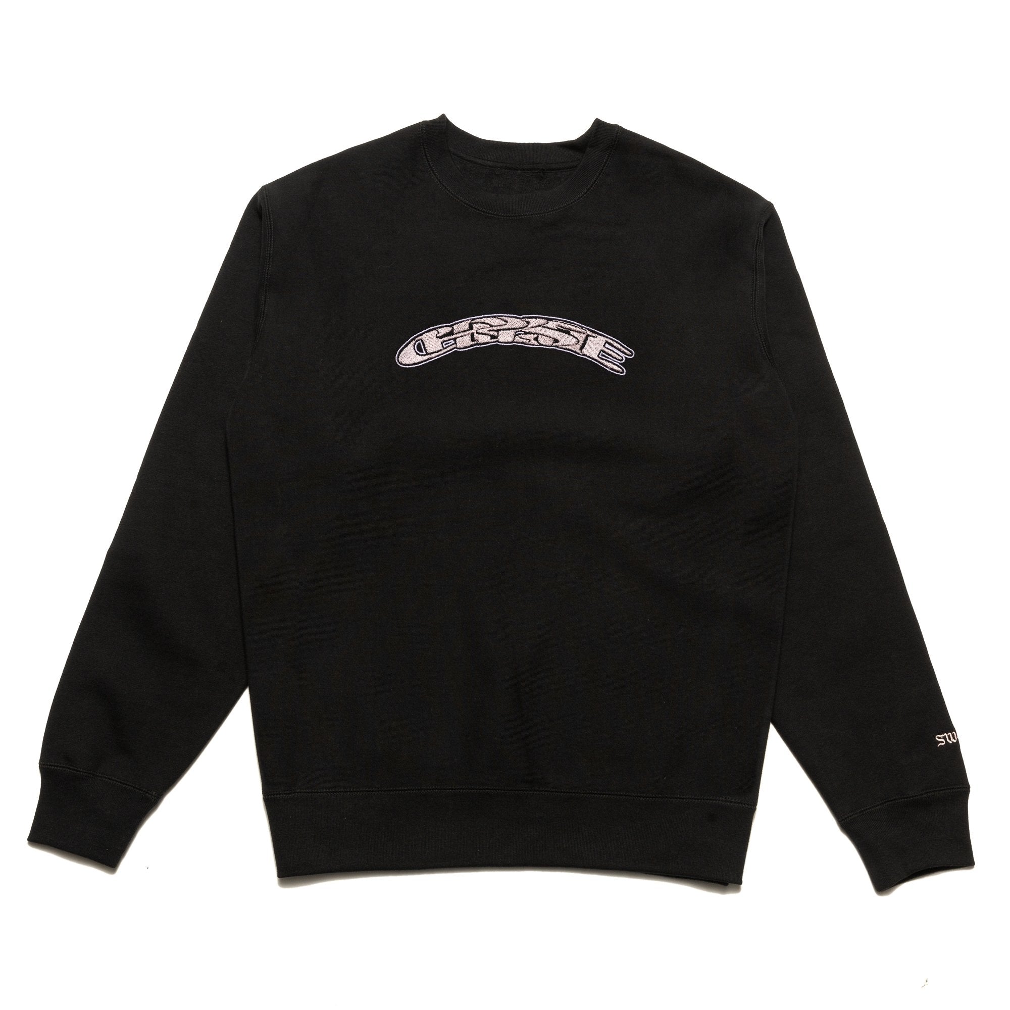Chrystie NYC x Soho Warriors SWFC Twisted Logo Crewneck Sweatshirt - Black | Streetwear Fashion for Urban Style & Casual Wear