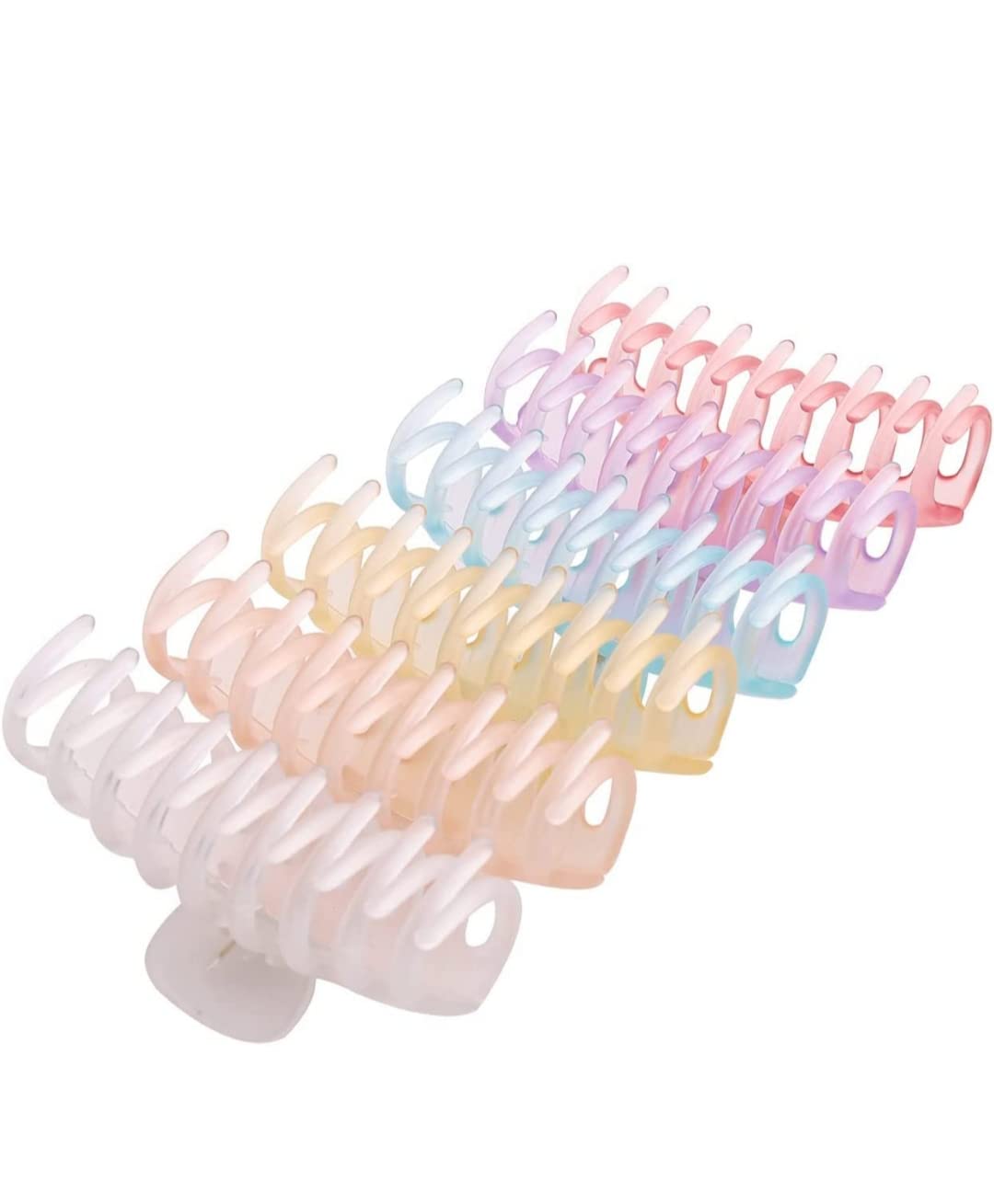 Clear Hair Claw Clips for Women - Large Transparent Banana Barrettes Hairpins for Thick & Fine Hair - Non-Slip Strong Hold Jumbo French Hair Clips - Perfect for Work, Gym, and Everyday Hairstyles
