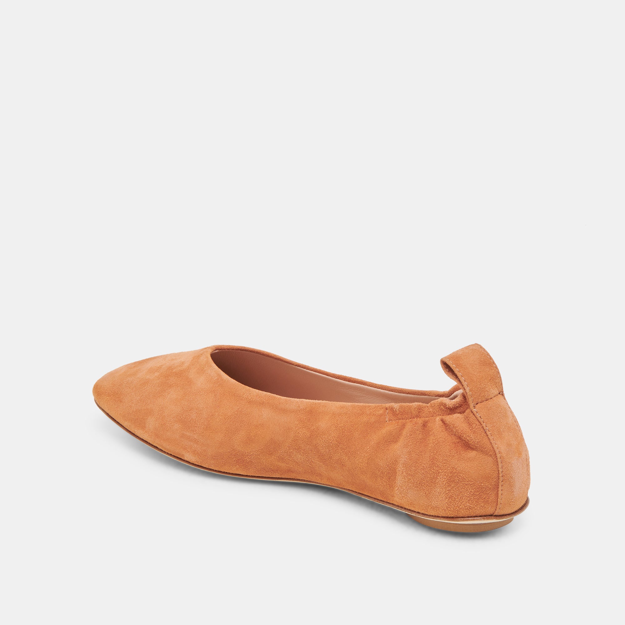 VINNIE Women's Ballet Flats in Amber Suede - Comfortable & Stylish Shoes for Work, Casual Outfits & Everyday Wear