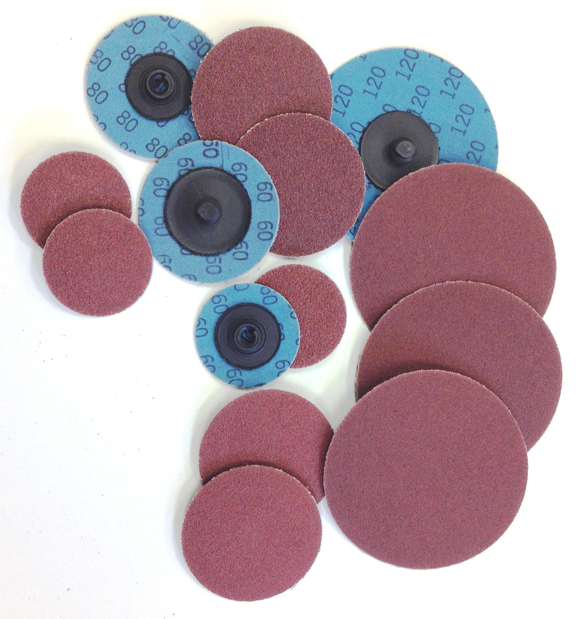 AO Premium Quick-Lock Sanding Discs - 2 Inch Diameter, 80 Grit, Type S (100-Pack) - Perfect for Woodworking, Metal Polishing & DIY Home Projects