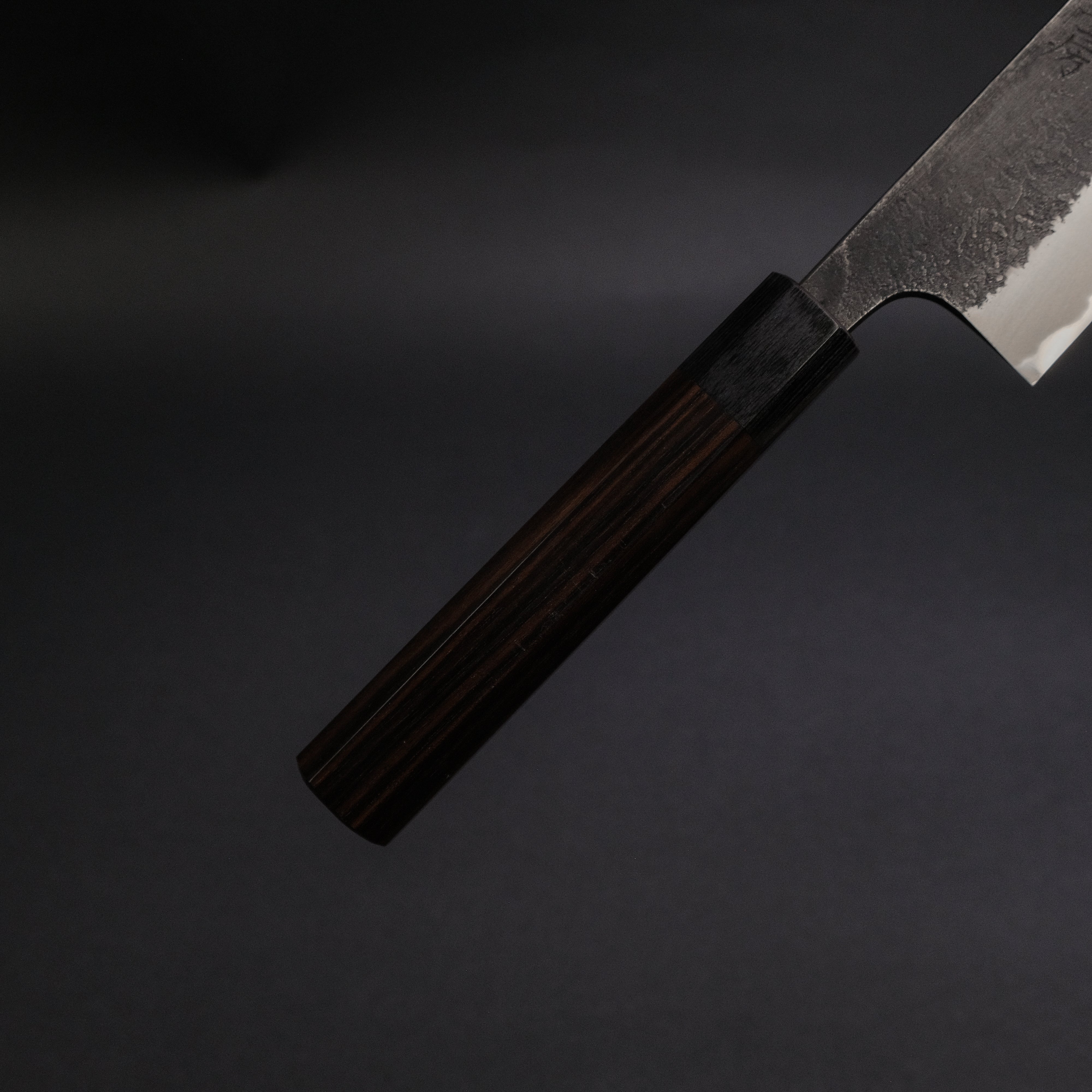 Premium Akifusa Wakui Kurouchi Nashiji Blue #2 Gyuto 240mm Japanese Chef Knife with Ebony Handle - Perfect for Sushi, Meat Slicing & Professional Kitchen Use