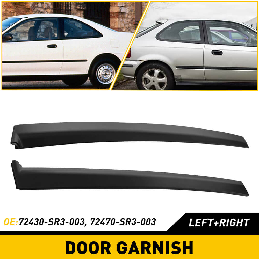 1992-1995 Honda Civic 2/3 Door Coupe & Hatchback Left/Right Door Pillar Trim - Replacement Interior Trim for Classic Honda Civic Models | Perfect for Car Restoration & DIY Projects