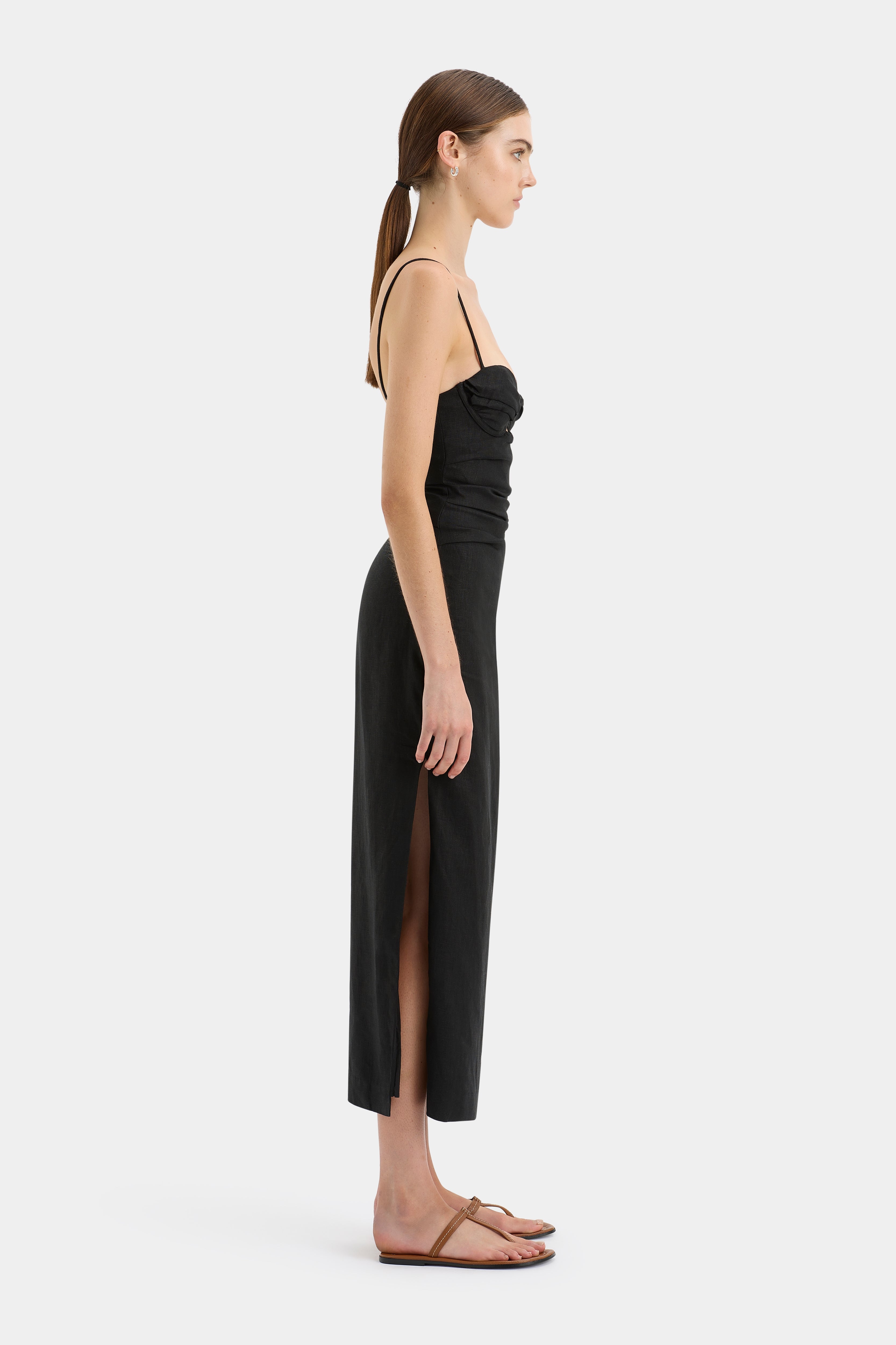 Noemi Balconette Midi Dress - Floral Print Summer Dress for Women | Perfect for Cocktail Parties, Date Nights & Beach Vacations