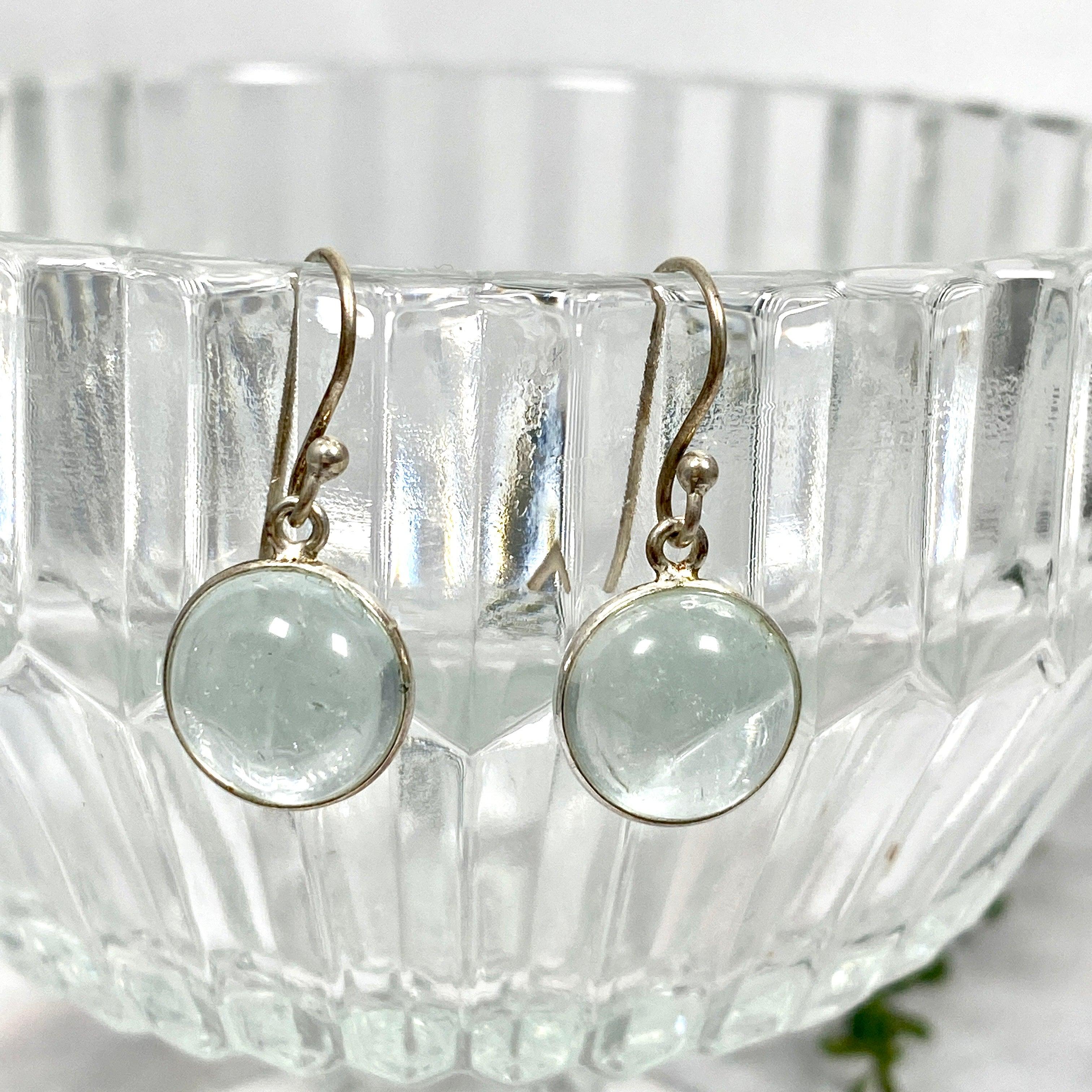 Natural Topaz Round Cabochon Earrings for Women – Elegant Gemstone Jewelry for Parties, Weddings & Everyday Wear