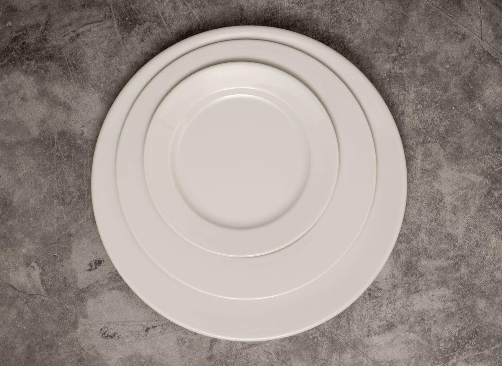 Premium White Porcelain Coffee & Tea Saucers - 6.4 Inch Commercial Dinnerware Set of 6 - Elegant Restaurant, Café & Home Use for Serving Desserts & Beverages