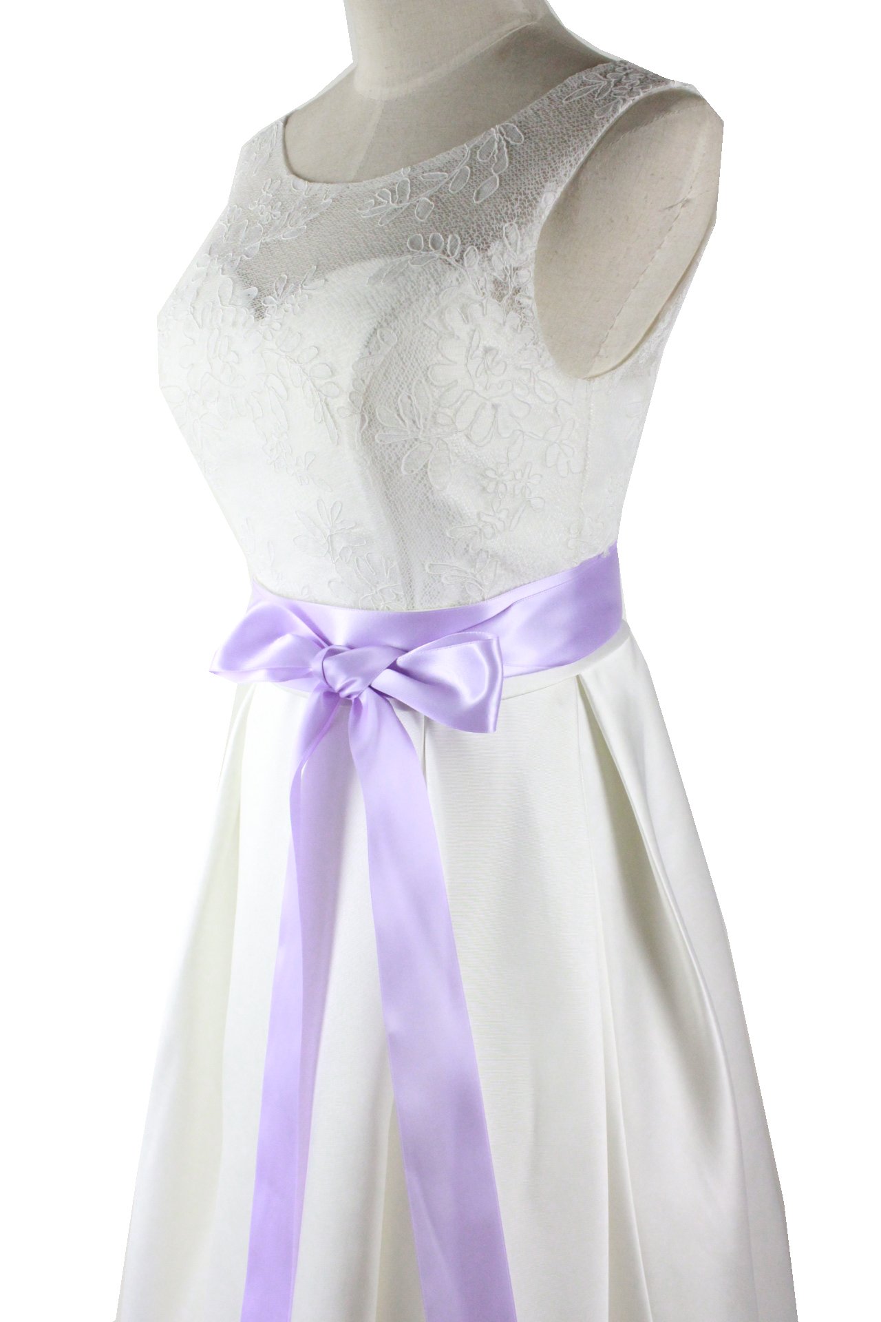 Leimandy 2 Inch Wide Satin Ribbon Sash - Elegant Wedding Dress Belt for Brides, Prom, Pageant & Formal Events - Perfect for Bridal Accessories, Gowns & Special Occasions