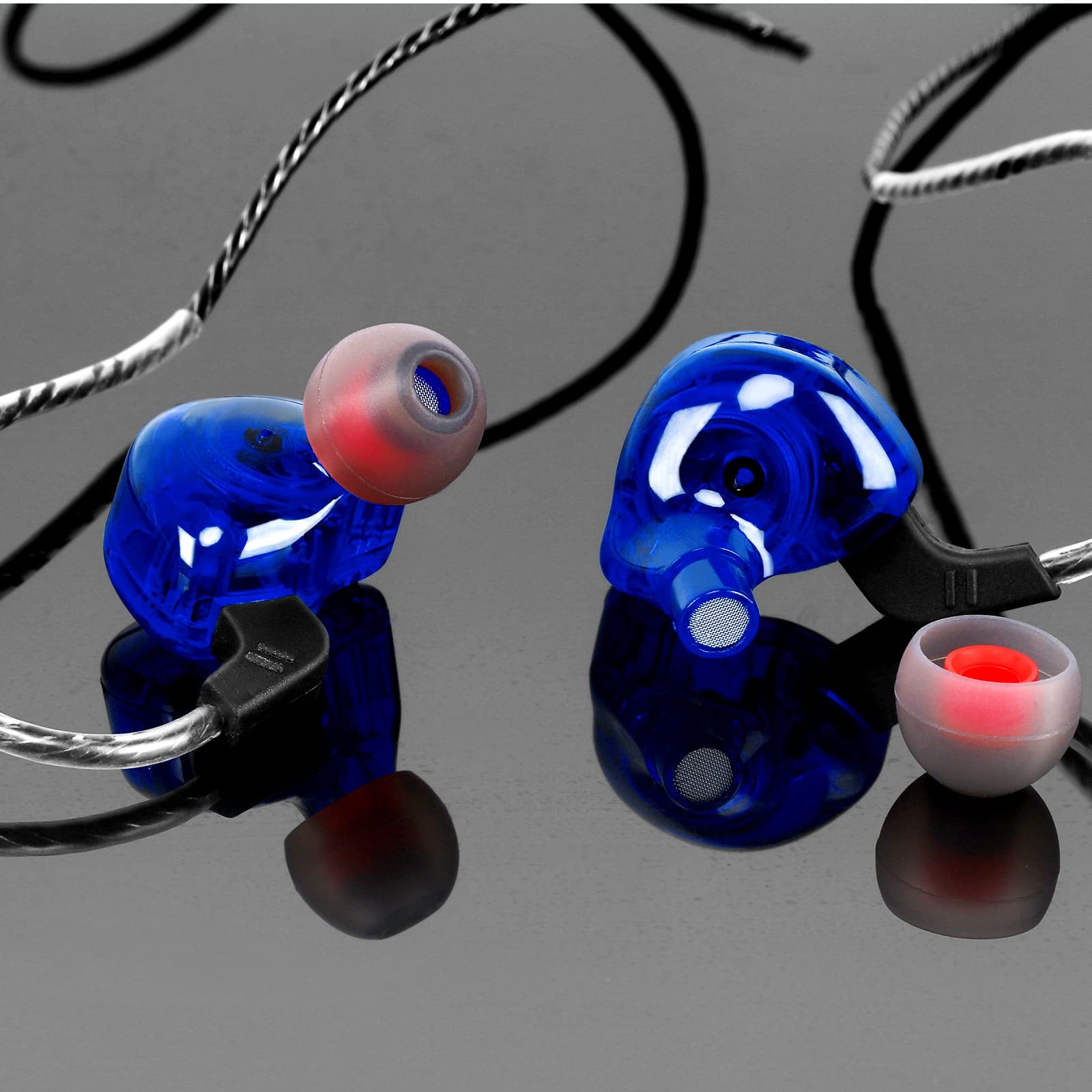 UrbanX iX2 Pro Hybrid Dual Driver In-Ear Headphones with Mic & Tangle-Free Cable - High-Fidelity Sound for Musicians & Audiophiles - Perfect for ZTE Blade A6 & Mobile Music Listening