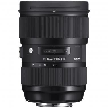 Sigma 24-35mm f/2 DG HSM Art Lens for Canon EF Mount - Open Box - Perfect for Portrait, Landscape & Low Light Photography