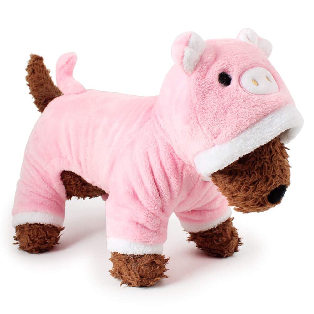 iplusmile Dog Doctor Costume - Cute Pet Pig & Elf Jumper Outfit with Hat, Pink Kitten Pajamas for Small Dogs | Perfect for Halloween, Christmas Dress-Up & Photo Shoots