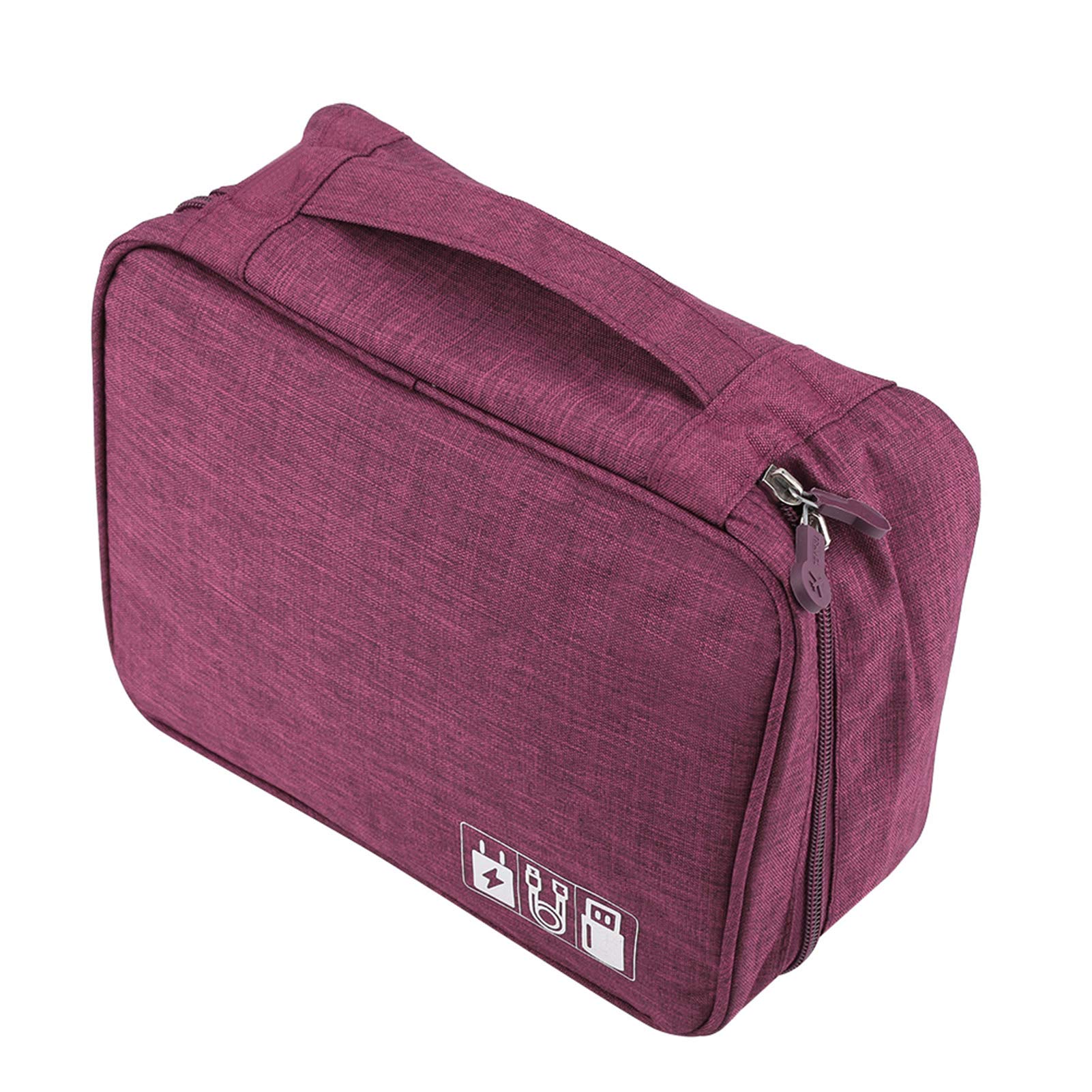 Universal Digital Storage Bag for Portable Charger & Electronic Accessories - Travel Organizer Pouch (Purple) | Perfect for Travel, Office & Home Organization