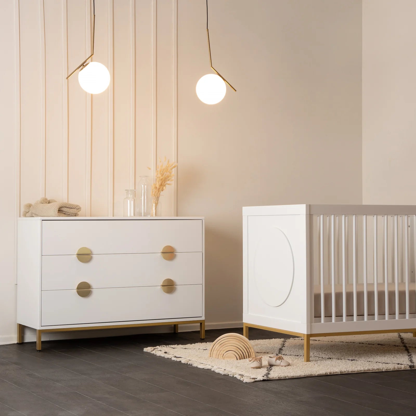 Chicago 3 Drawer Dresser - Solid Wood Bedroom Chest of Drawers for Storage | Perfect for Home, Office & Dorm Organization