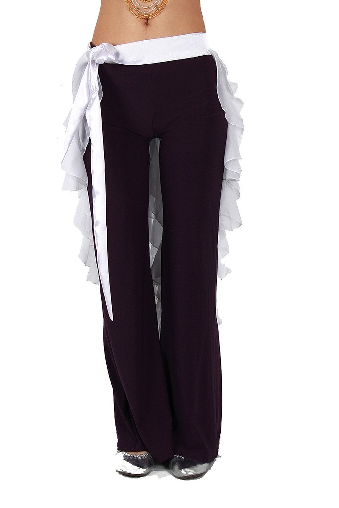 Women's Belly Dance Fox Triangle Hip Scarf with Tassels - Sexy Waving Cut Design for Professional Performances & Costume Parties