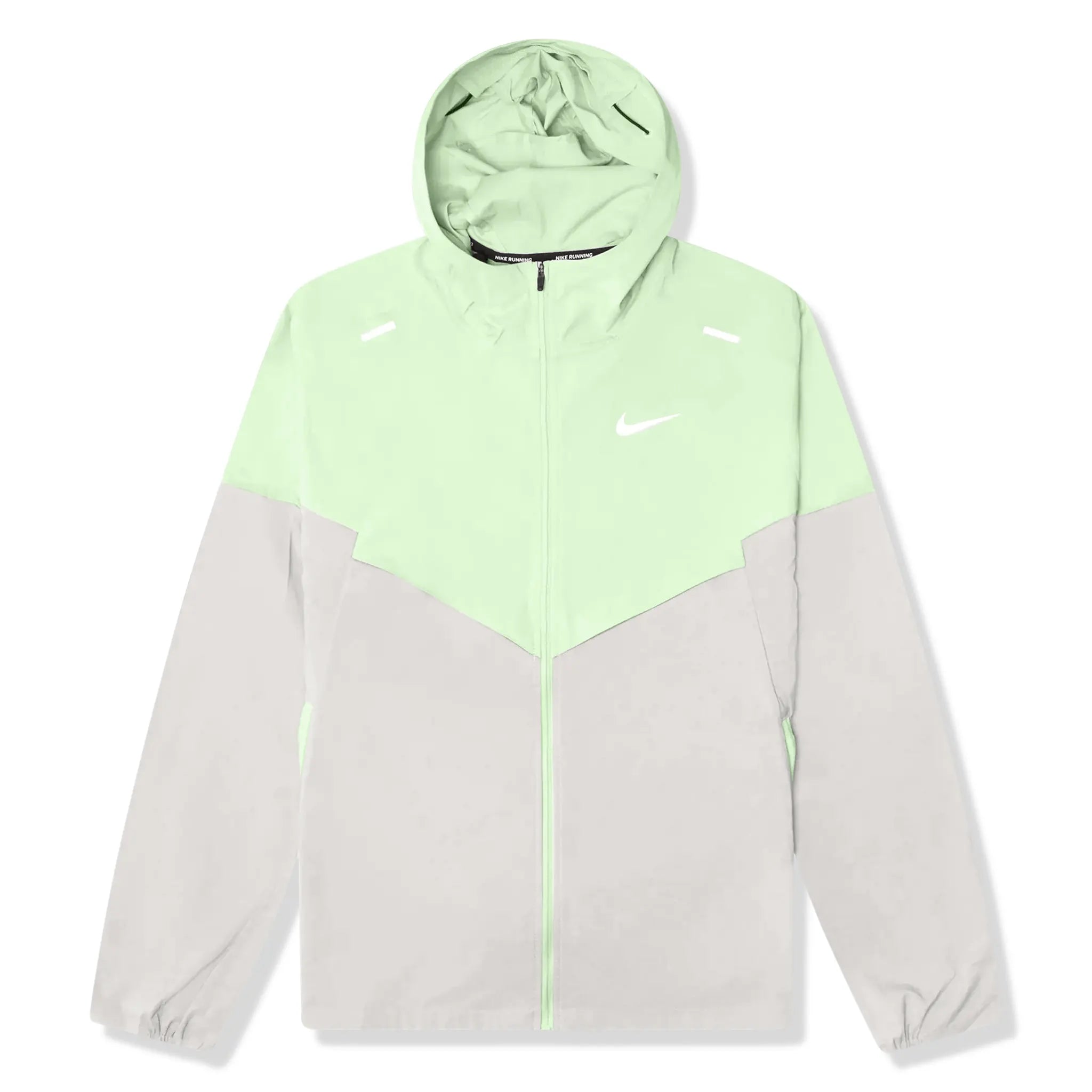 Nike Repel Packable Windrunner Jacket - Vapor Green & Iron Ore - Waterproof & Lightweight for Outdoor Running, Hiking & Travel