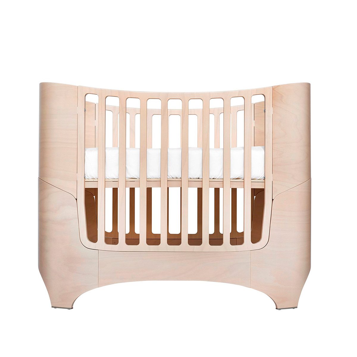 LEANDER Classic Wooden Cot - Whitewash Finish - Premium Baby Crib for Nursery & Bedroom - Safe & Stylish Infant Bed for Newborns to Toddlers