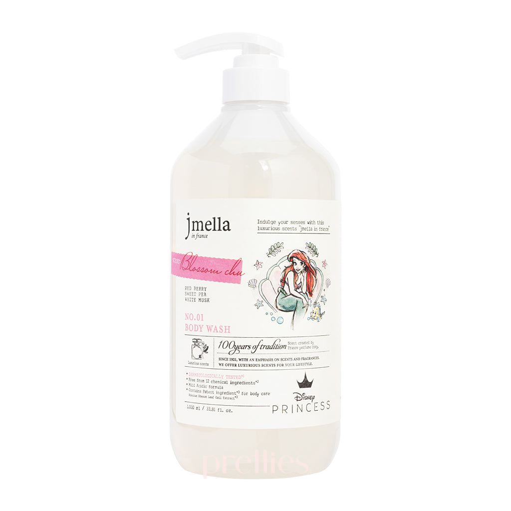 JMella Disney Body Wash - Blossom Chu Scent 1000ml for Kids & Adults - Gentle Moisturizing Shower Gel for Daily Use & Sensitive Skin