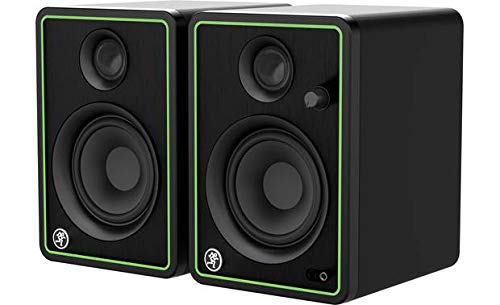 Mackie CR4-XBT 4-Inch Bluetooth Studio Monitor Speakers with EMB Cable & Phone Holder - Professional Multimedia Reference Monitors for Home Recording, Podcasting, Music Production & Gaming