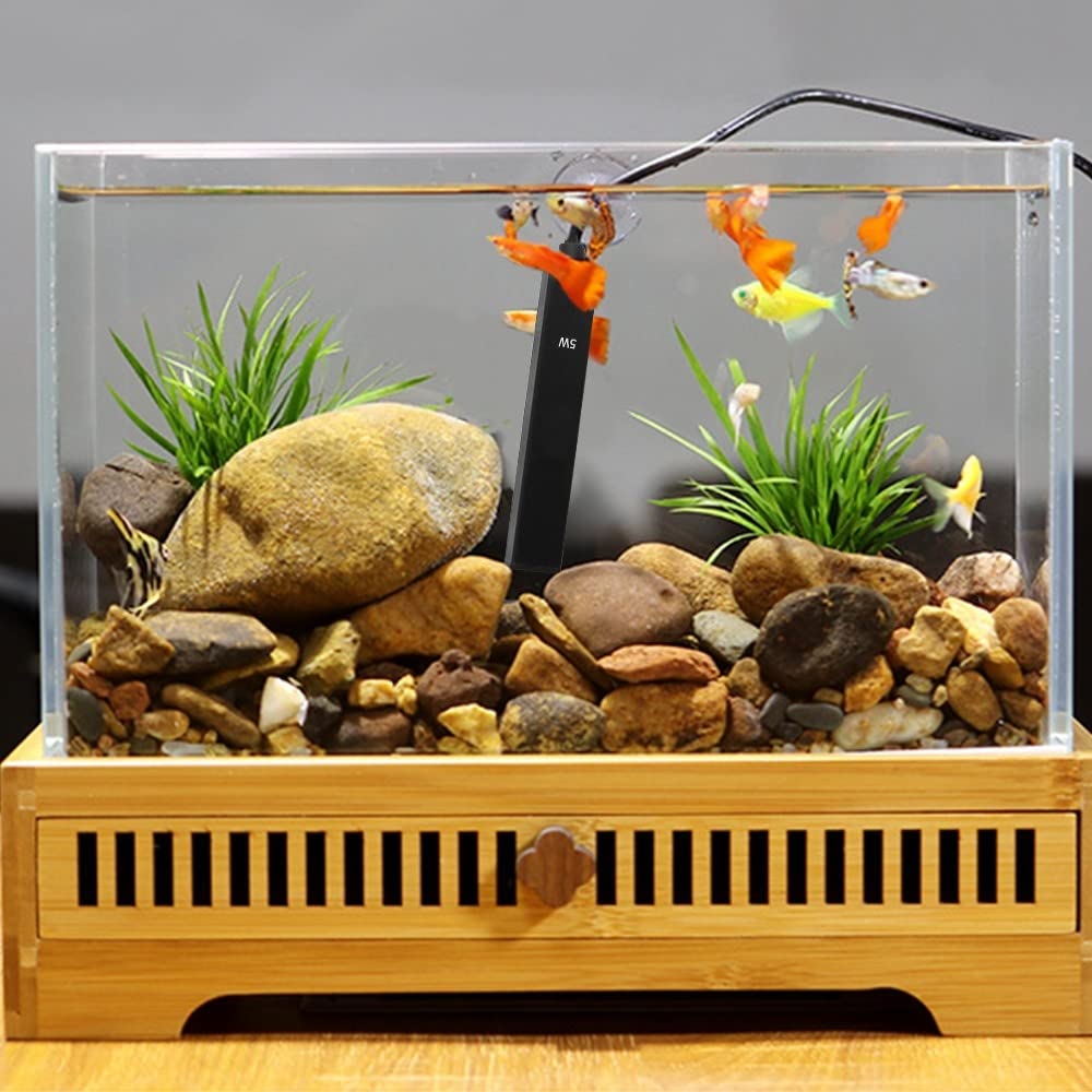 USB 5W Mini Aquarium Heater - Submersible Fish Tank Warmer for 0.5-2L Tanks | Safe for Betta & Small Fish