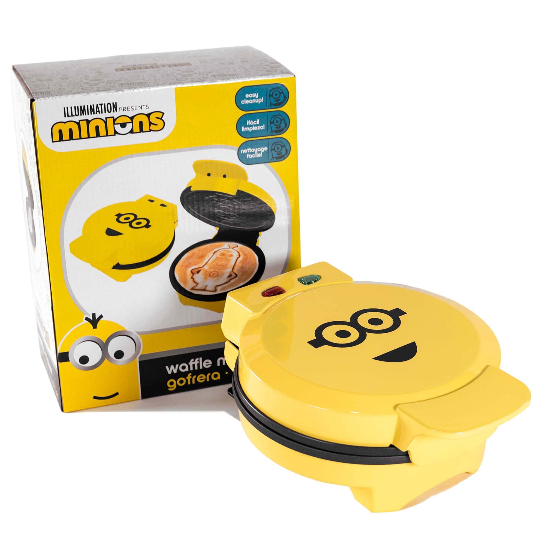 Uncanny Brands Minions Kevin Waffle Maker - Make Fun Minion-Shaped Waffles - Non-Stick Waffle Iron for Kids & Family Breakfast - Perfect for Birthday Parties & Movie Nights
