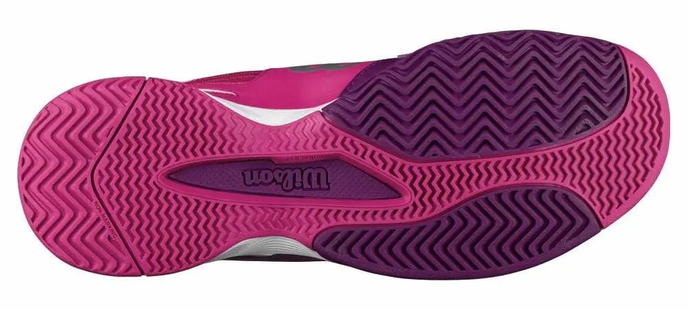 Wilson Rush Pro Junior Tennis Shoes for Kids - Pink, Purple & Clementine Colors | Lightweight & Durable for Court Play, Training & Casual Wear