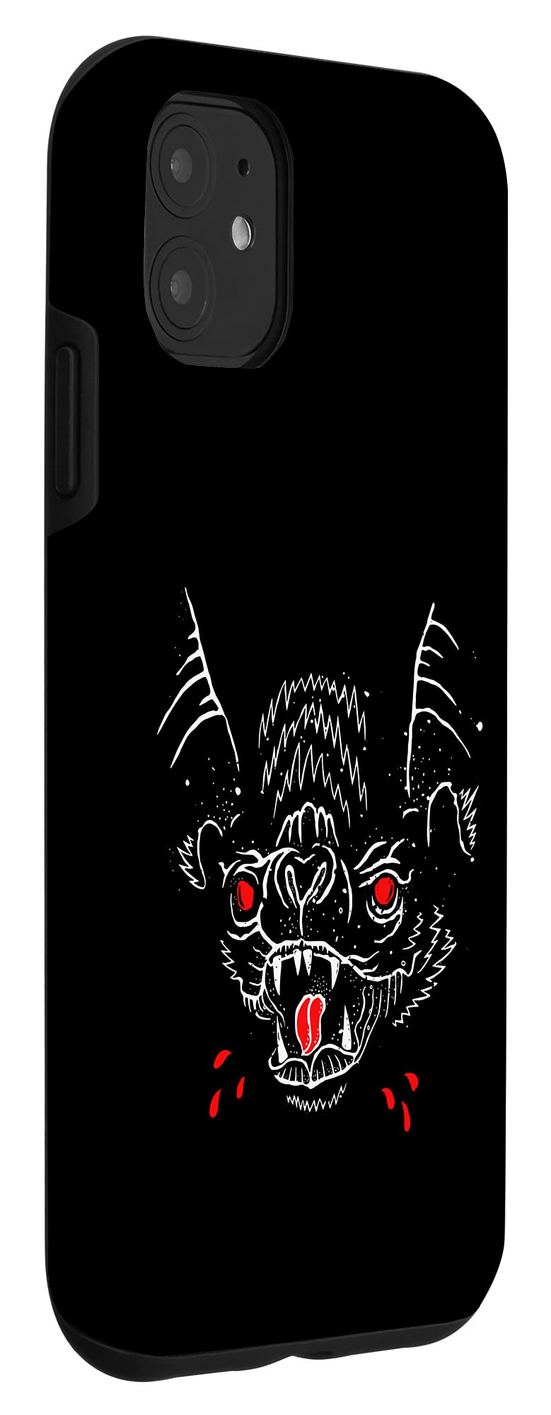 Spooky Halloween iPhone 11 Case - Vampire Bat Blood Design Horror Phone Cover for iPhone 11 - Perfect for Halloween Parties, Cosplay & Horror Theme Events