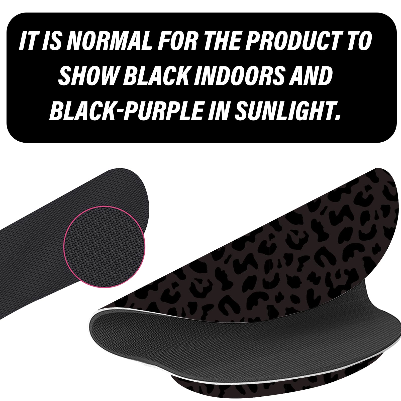 2Pcs Ergonomic Keyboard & Mouse Wrist Rest Set - Memory Foam Support with Non-Slip Base for Office & Gaming (Western Black Purple Leopard Cheetah Pattern) | Perfect for Long Computer Work, Typing & PC Gaming Comfort