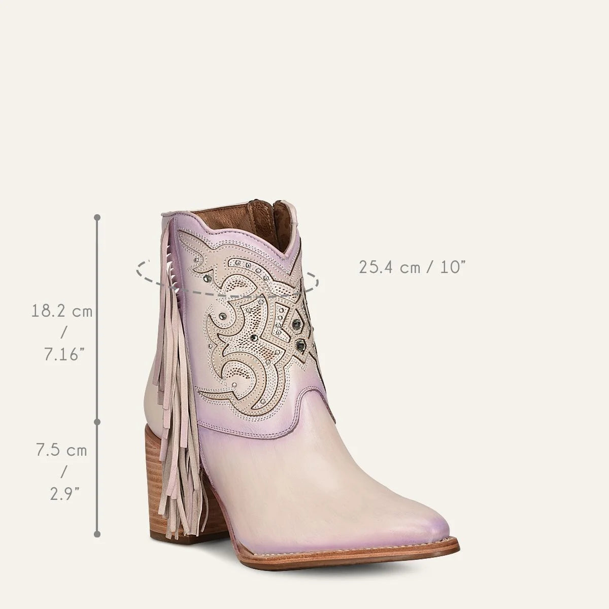 Women's Cuadra Pink Western Cowgirl Cowhide Leather Ankle Boots - Stylish & Comfortable for Rodeo, Country Dancing & Everyday Wear