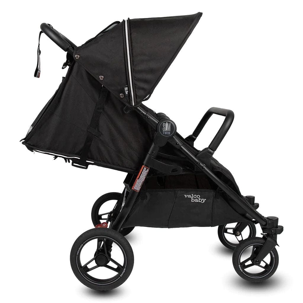 Valco Slim Twin Double Stroller - Lightweight Compact Side by Side Baby Stroller for Toddlers | Perfect for Jogging, Shopping & Travel