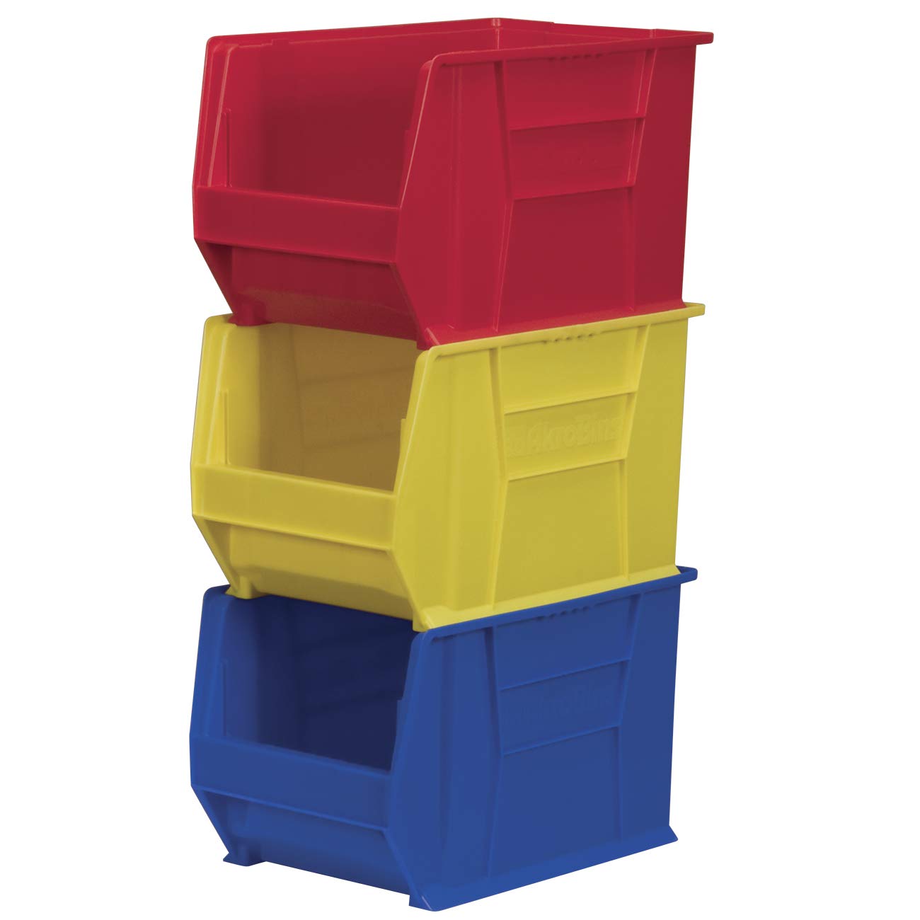 Akro-Mils 30282 Large Stackable Plastic Storage Bins - 2-Pack Clear Super-Size AkroBins (20