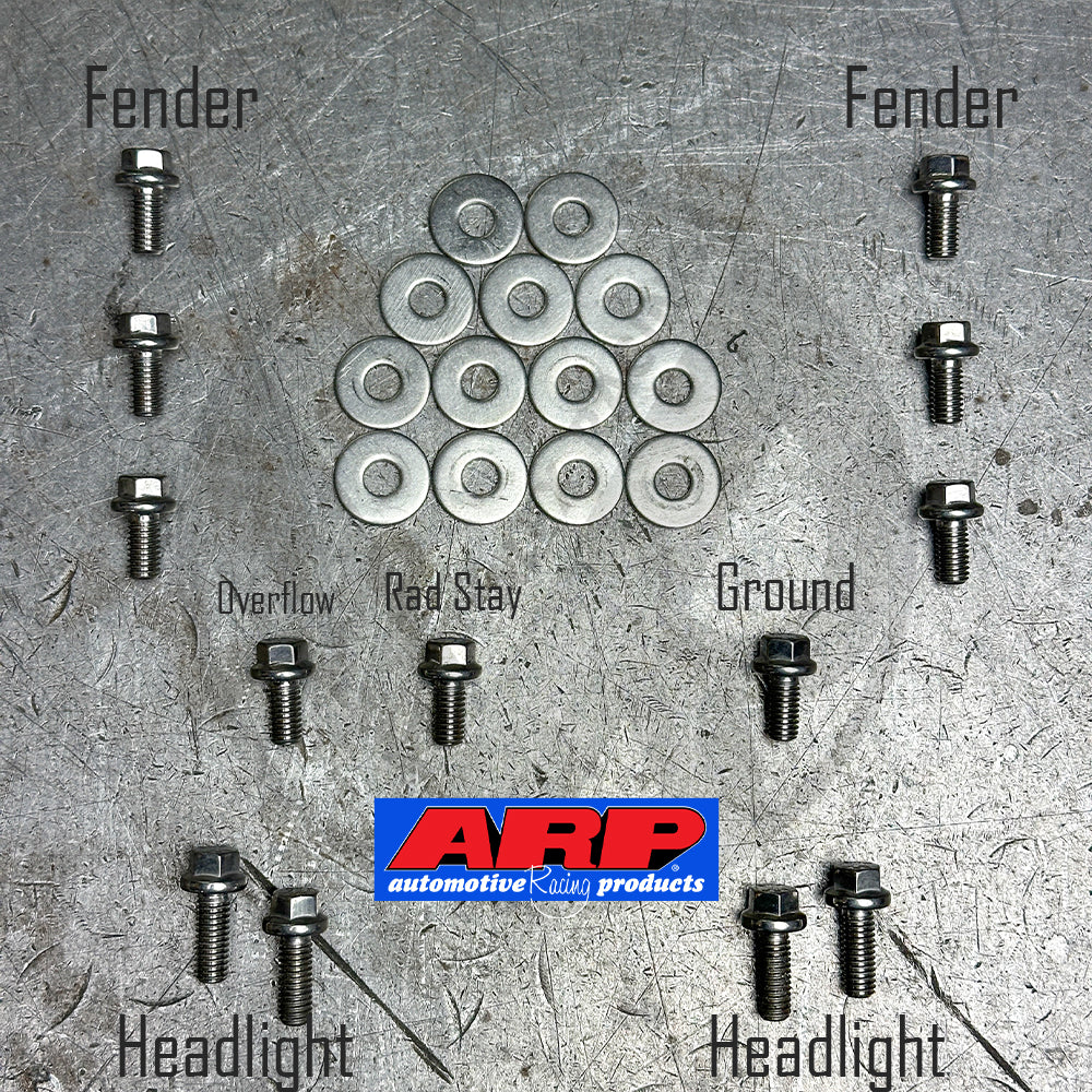 ARP Stainless Steel Engine Bay Bolts Kit for 1996-2000 Honda Civic EK - Fender Dress Up Bolts (6-Point) - Corrosion Resistant Automotive Fasteners for Engine Compartment & Body Panel Upgrades