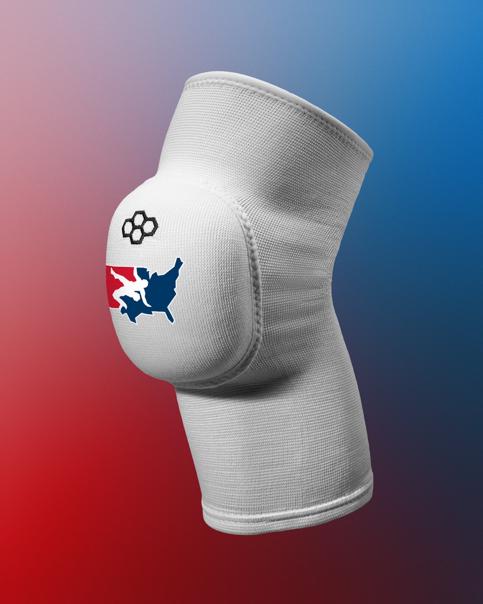 USA Wrestling Logo Knee Pads - Premium Cushioned Knee Protection for Wrestling & MMA - Perfect for Training, Competition & Grappling Sports