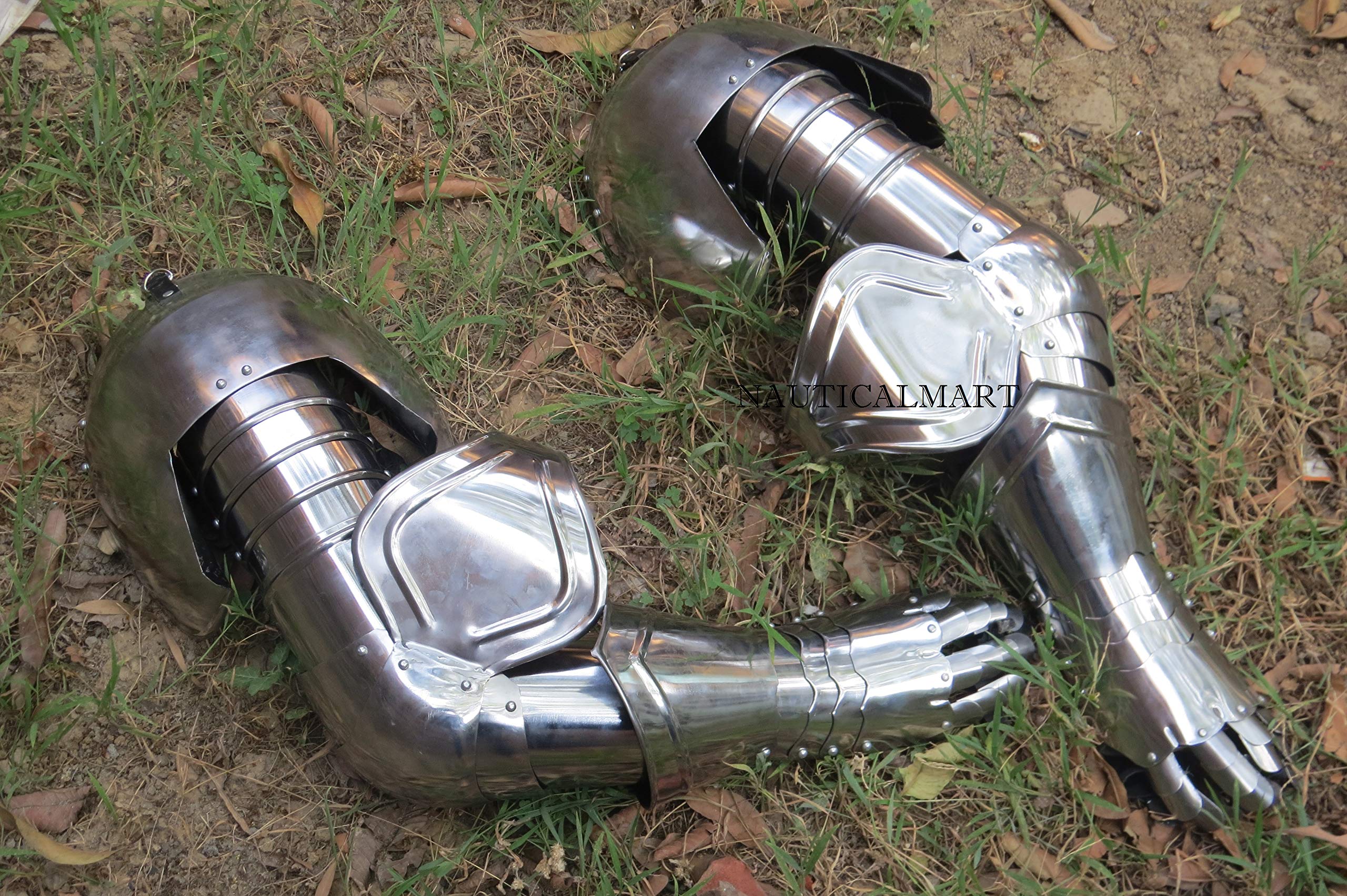 Authentic Medieval Steel Armor Full Set - Knight Costume for Halloween, Cosplay, LARP & Renaissance Fairs | High-Quality Historical Reenactment Gear