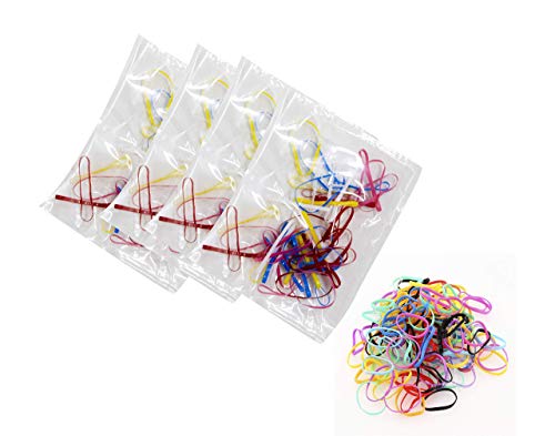 Kabello Stretchy Hair Ties for Ponytails - Soft No-Slip Rubber Bands (Multicolor 12-Pack) - Perfect for Workouts, Office & Everyday Hairstyles
