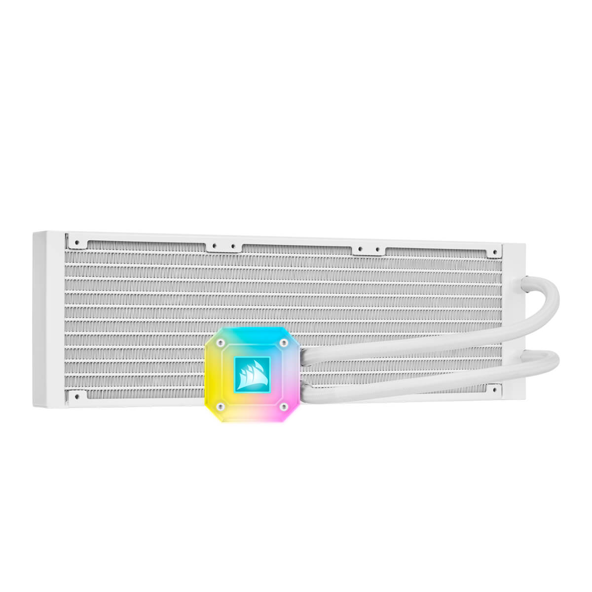 Corsair iCUE H150i ELITE CAPELLIX White 360mm AIO Liquid CPU Cooler - High Performance RGB Cooling for Gaming PCs and Workstations