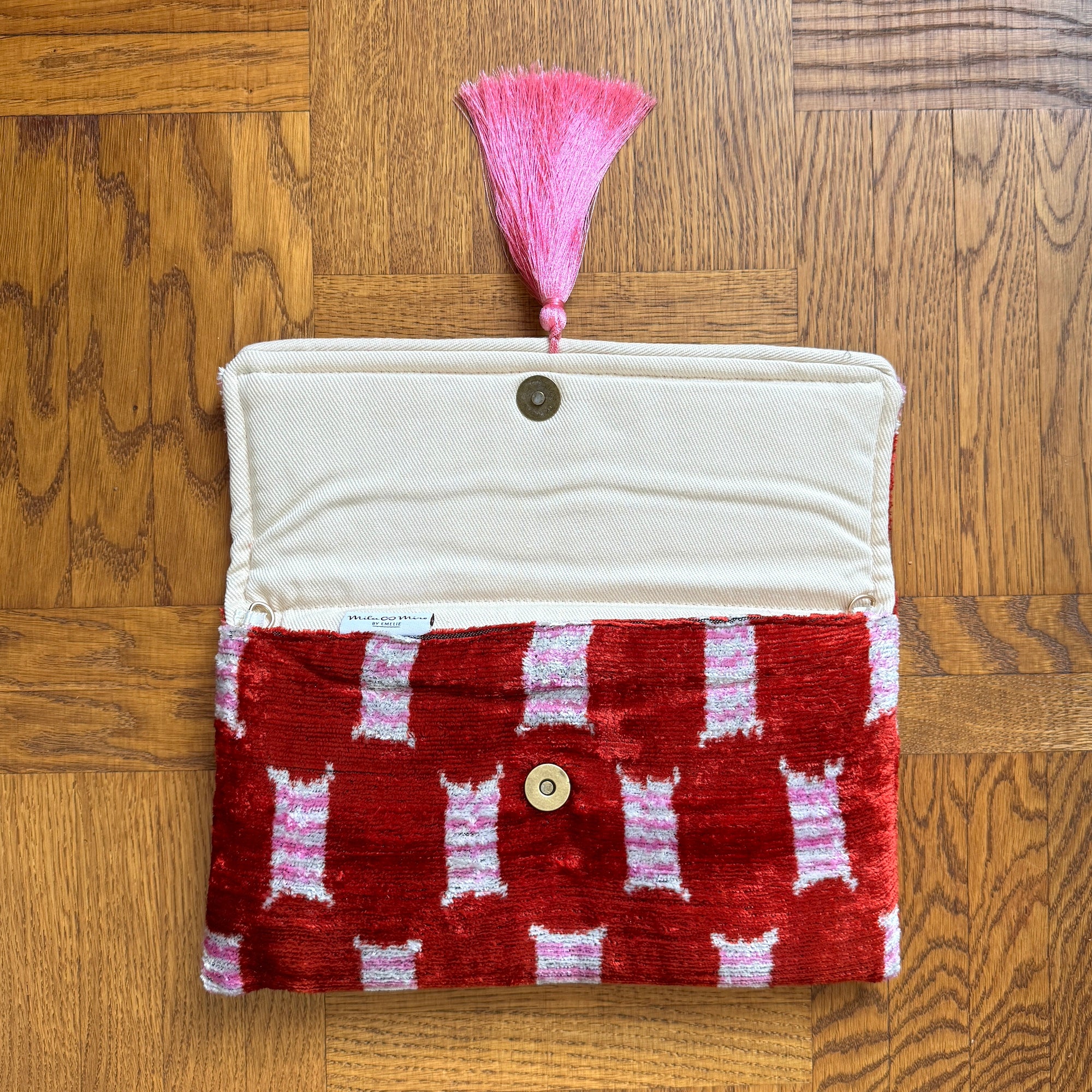 Stylish Ikat Print Clutch Bag - Florence Design Handbag for Women | Perfect for Evening Parties, Weddings & Special Occasions