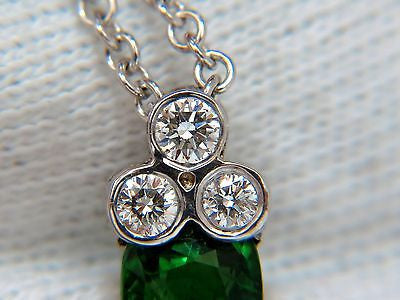 7.42CT Natural Vivid Green Tsavorite Diamond Cross Pendant in 14K Gold - Elegant Jewelry for Women, Perfect Gift for Christmas, Birthday & Special Occasions