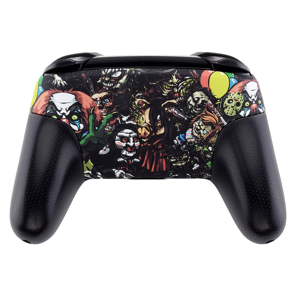 MODDEDZONE Custom Pro Controller for Nintendo Switch - Scary Party Edition | Wireless Gamepad with Motion Controls & HD Rumble | Perfect for Horror Games & Multiplayer Parties