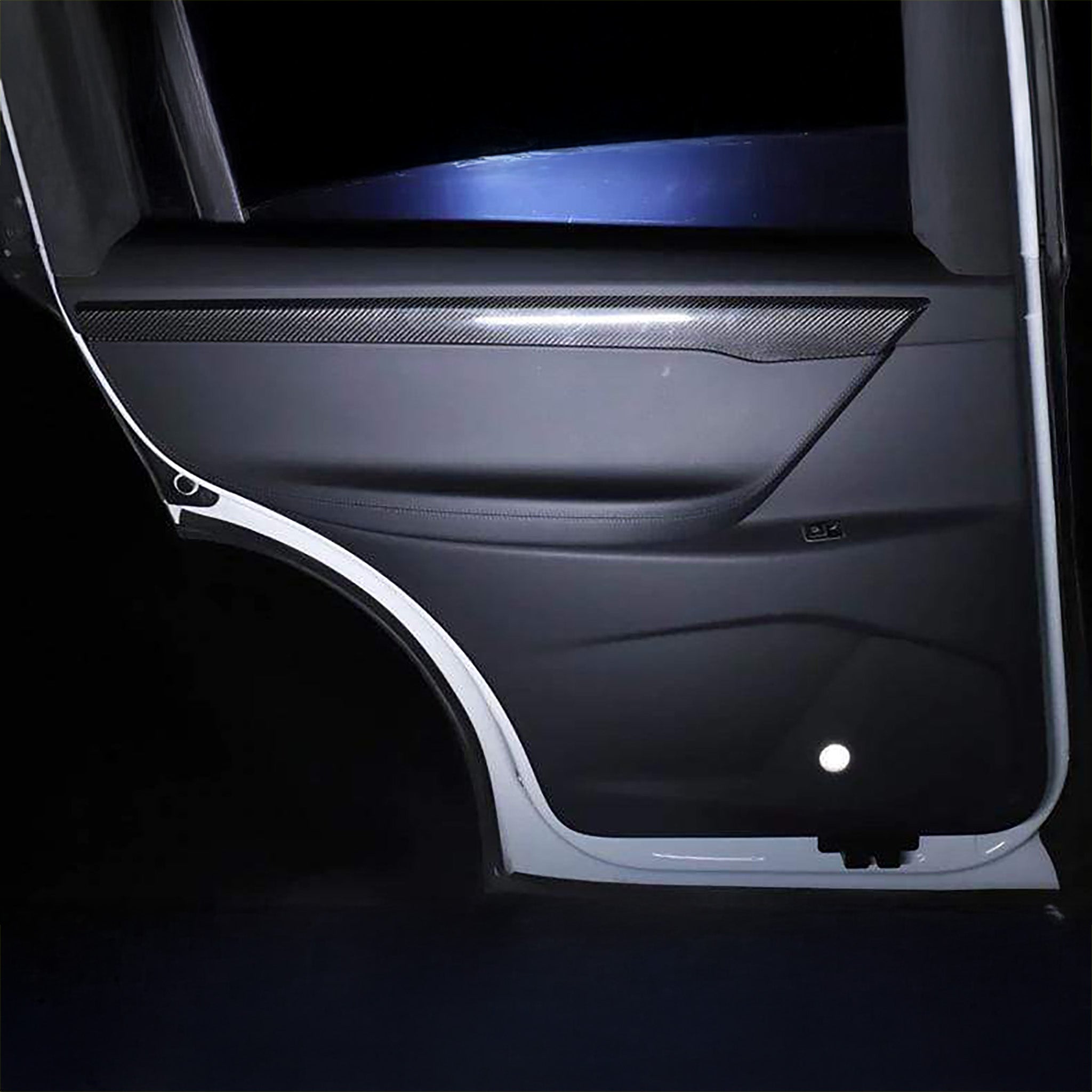 Premium Real Carbon Fiber Door Trims for Tesla Model X (2015-2021 Pre-Refresh) - Interior Upgrade & Luxury Style Enhancement for Car Enthusiasts
