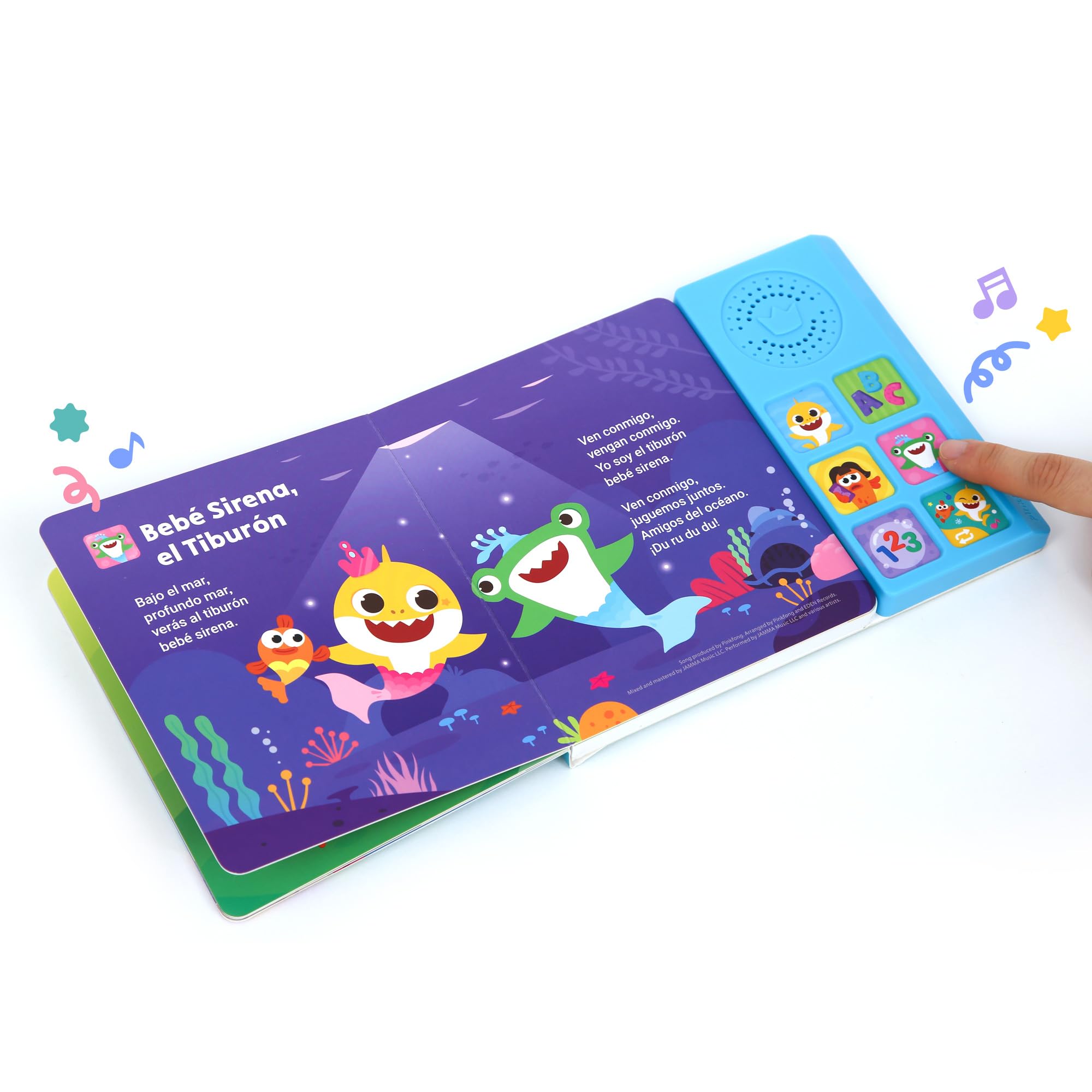 Baby Shark Sing-Alongs 6-Button Sound Book | Pinkfong Interactive Learning Toy for Toddlers | Nursery Rhymes Educational Book | Perfect Gift for Kids & Baby Shark Fans | Great for Bedtime, Playtime & Early Learning