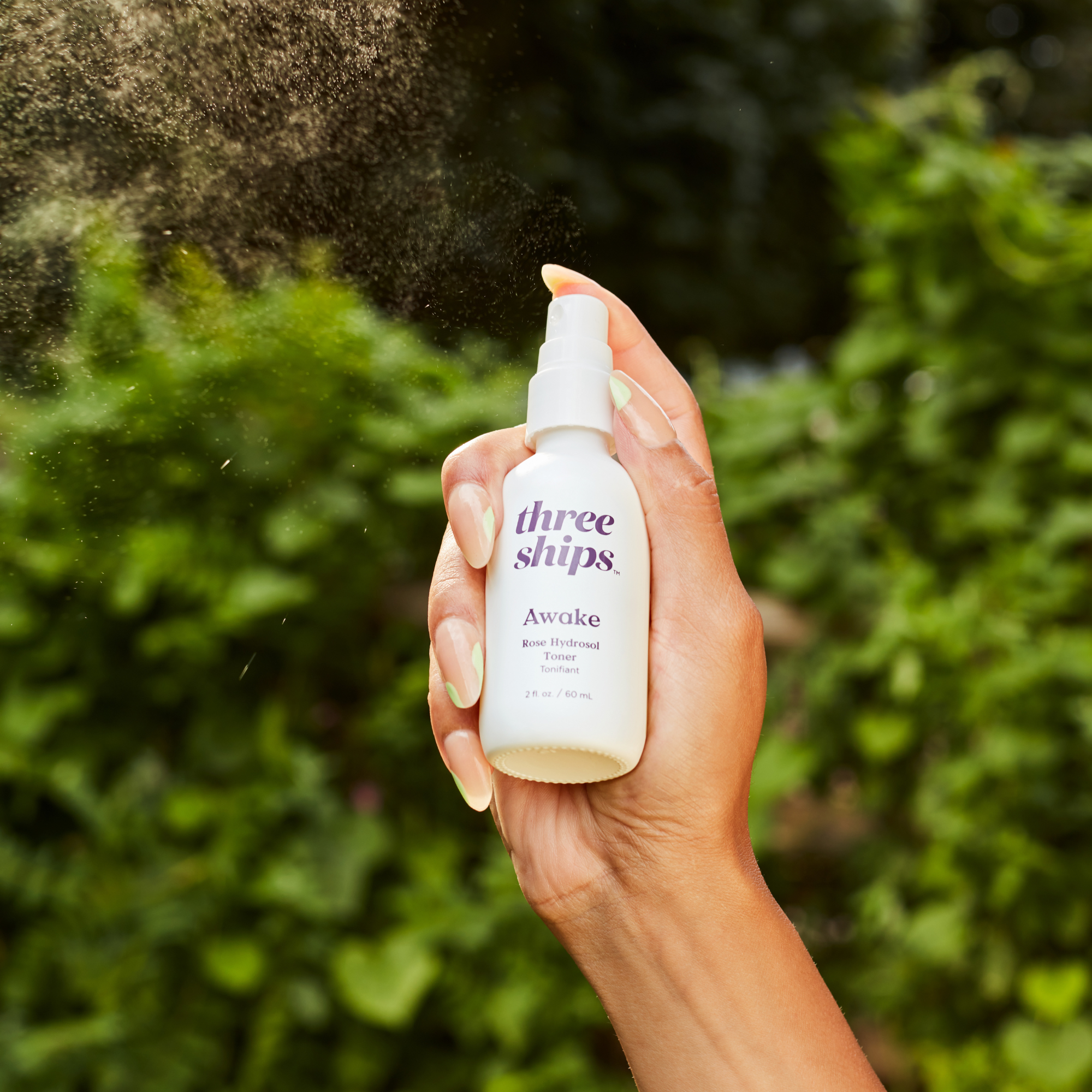 Awake Rose Hydrosol Toner - Organic Facial Mist for Hydration & Skin Refreshment | Perfect for Daily Skincare Routine & On-the-Go Spritz
