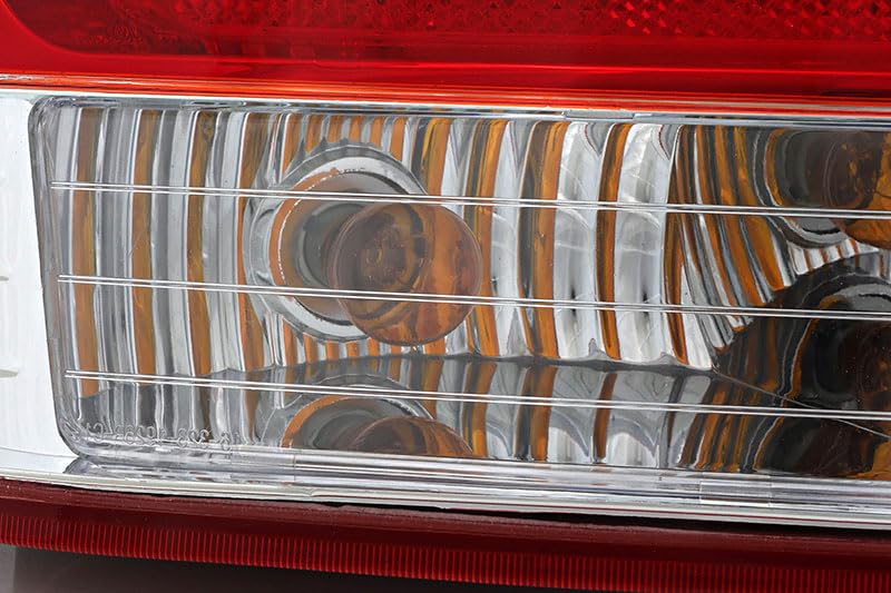 Kia Spectra Tail Lights Lamps Set - Compatible with 2007-2008 Models - Driver & Passenger Side Replacement - Enhance Visibility & Safety for Night Driving