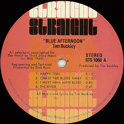 Tim Buckley - Blue Afternoon Vinyl LP Album (Reissue, Gatefold) - Near Mint (NM/M) Condition - Perfect for Jazz Collectors & Audiophiles