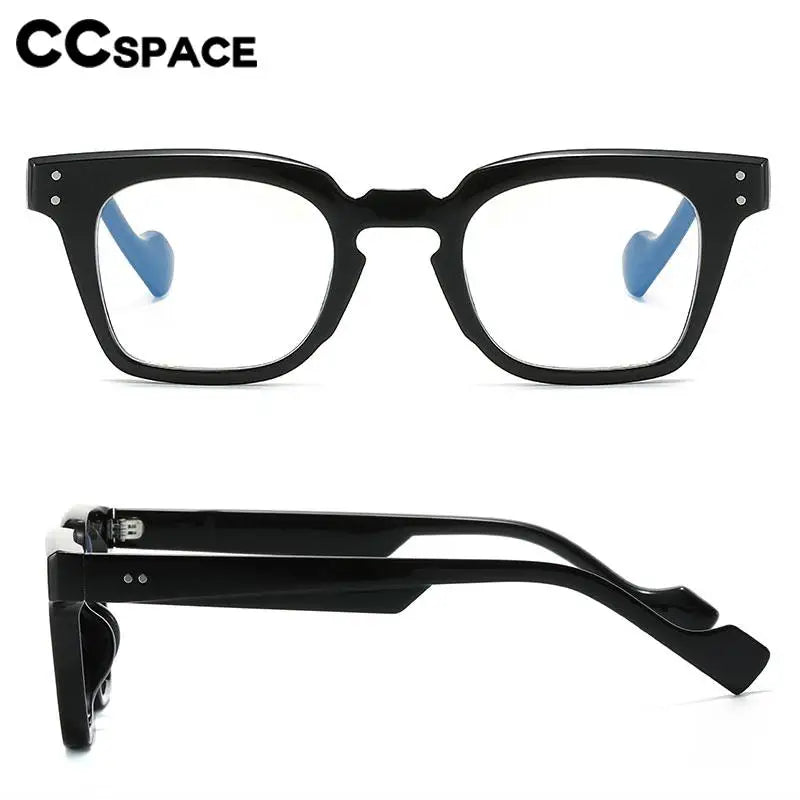 CCspace Women's Full Rim Square Polycarbonate Reading Glasses R57198 - Lightweight & Durable for Reading, Computer Work & Office Use