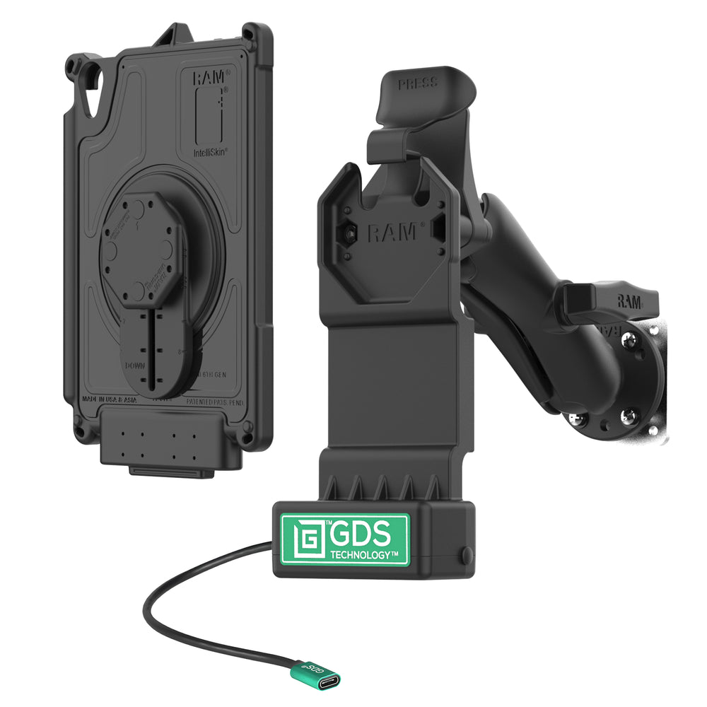 GDS® Uni Conn™ Vehicle Mount Bundle for Apple iPad Mini (A17 Pro) & iPad Mini 6 - Universal Car Holder Kit (RAM GDS U1 AP36 KIT1) - Perfect for Road Trips, GPS Navigation & Hands-Free Entertainment